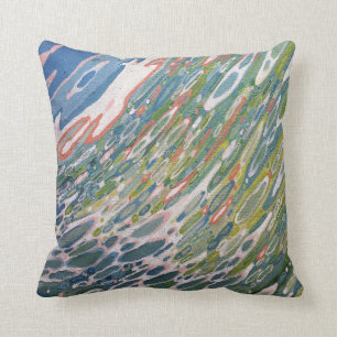 Surf de rose et de corail dans le coussin de Miami