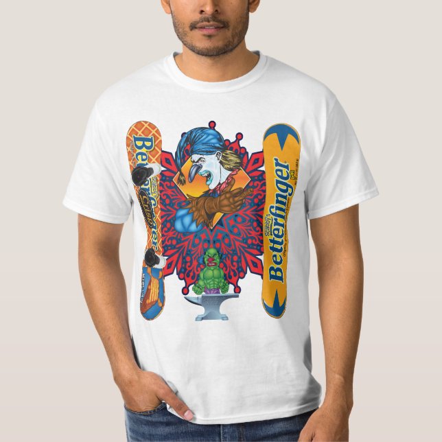 Surf des neiges mauvais de Butterfinger de T-shirt (Devant)