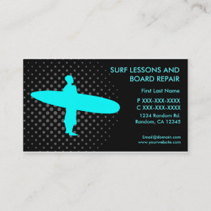 Surf leçons conseil réparation carte de visite per