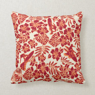 Surf Pareau Hawaiian Carré réversible Coussin