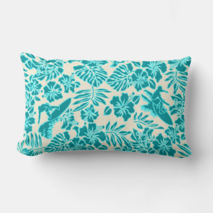 Surf Pareau Hawaiian réversible Lumbar Coussin