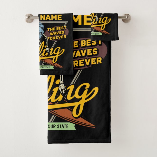 Surf personnalisé Skeleton Ride Waves Surfer (En situation)