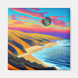 Surf, sable et soleil Zuma Beach Magnet