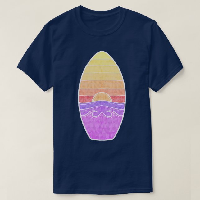 Surf Sunset été TShirt (Design devant)