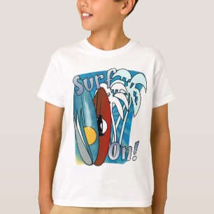 Surf sur le T-shirt d'enfants