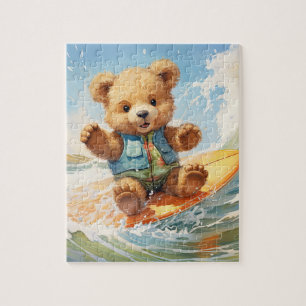 Surf Teddy Bear Puzzle : Adventure Puzzle