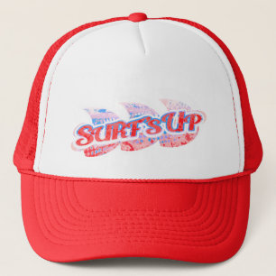 "Surf vers le haut" deux tons casquette bleu, roug