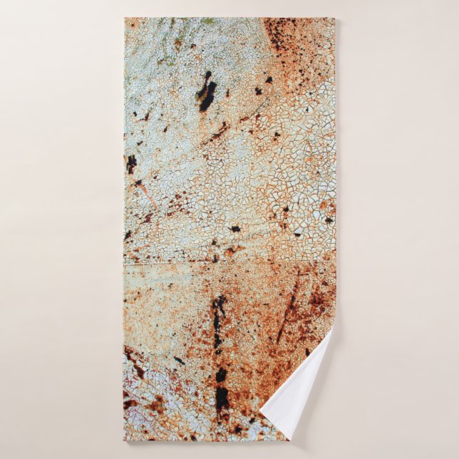 Surfaceabstraite en métal rouillé, vieillissant, d (Serviette de bain)