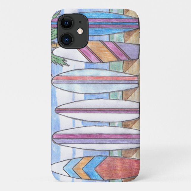 SURFBOARDS iPhone 11 coque (Dos)