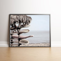 Surfboards on the Beach Poster Imprimer