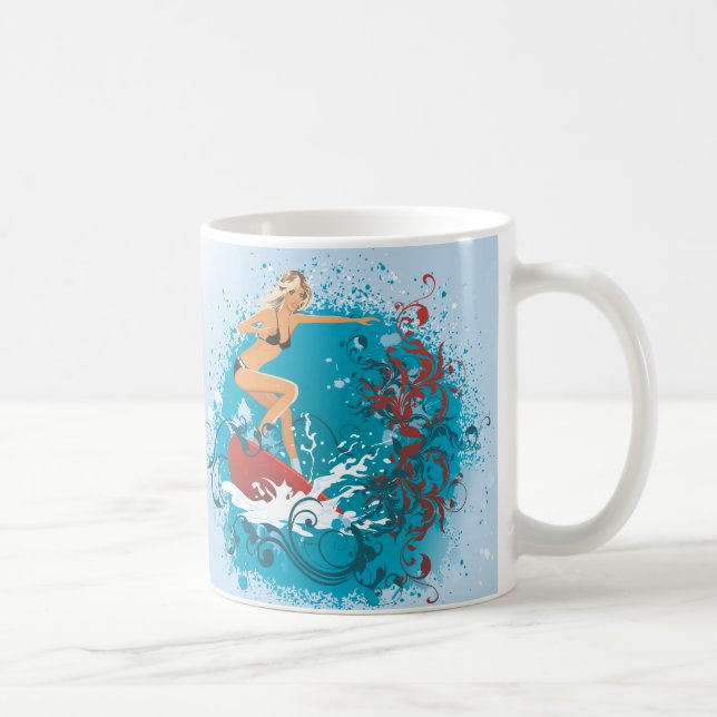 Surfer Girl 1 Mug (Droite)