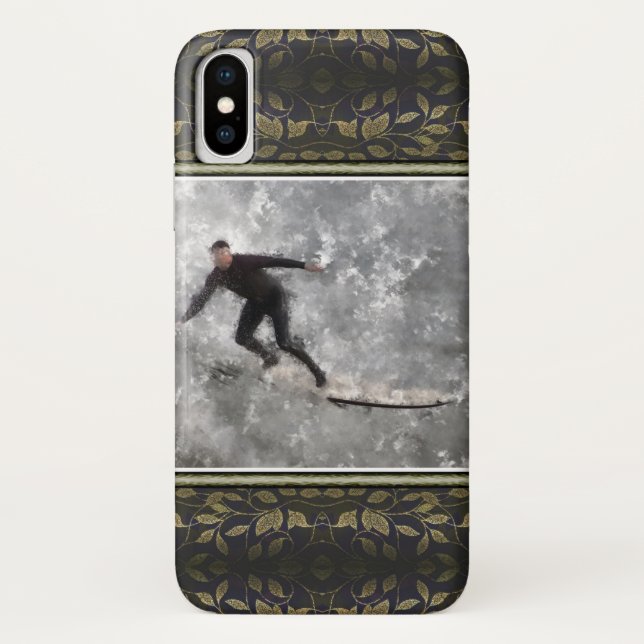 Surfer iPhone X Coque (Dos)