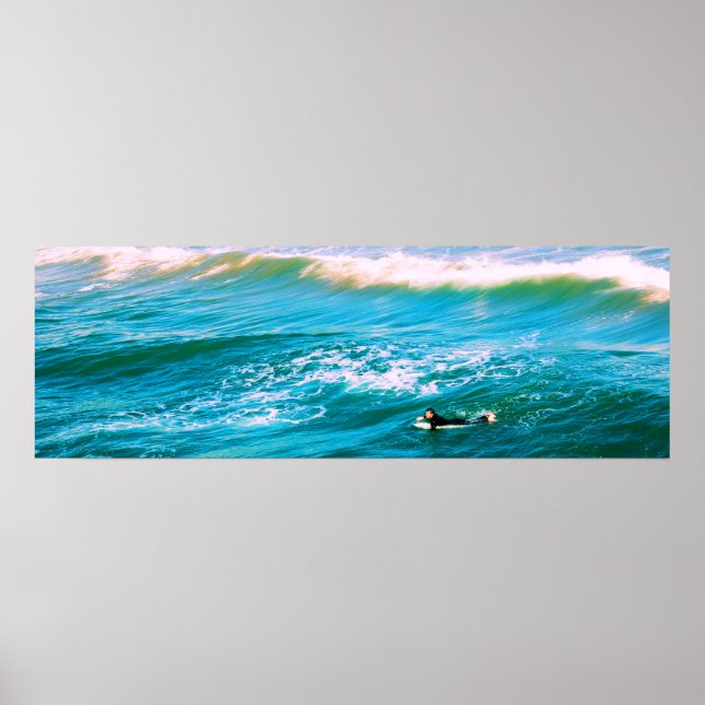 Surfer Recherche d'une affiche d'onde - 12x36 (Devant)