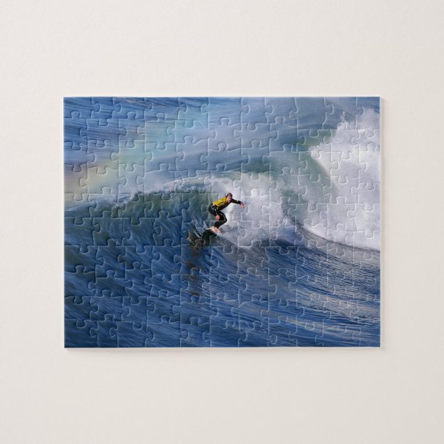 Surfer sous le puzzle horizontal d'arc-en-ciel (Horizontal)