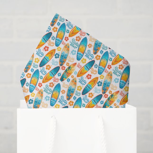 Surfer sur du papier de soie (Sac cadeau)