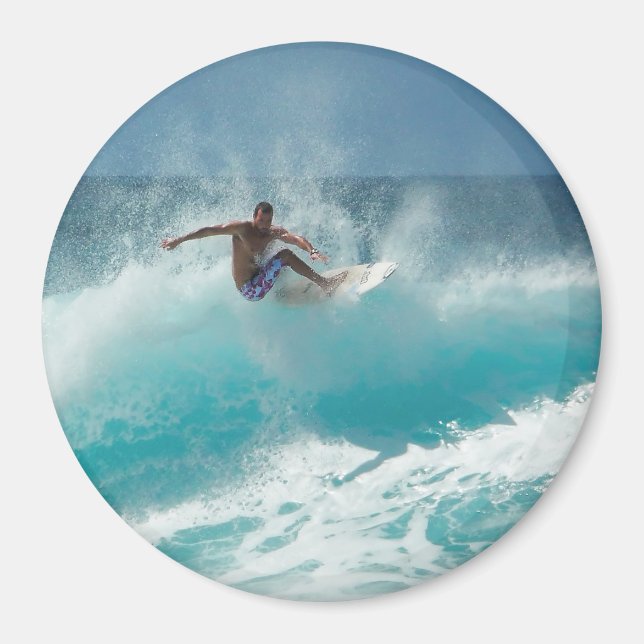 Surfer sur un aimant rond à grande vague (Devant)