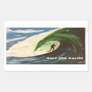 Surfer Surfing Surf Hawaii autocollant art