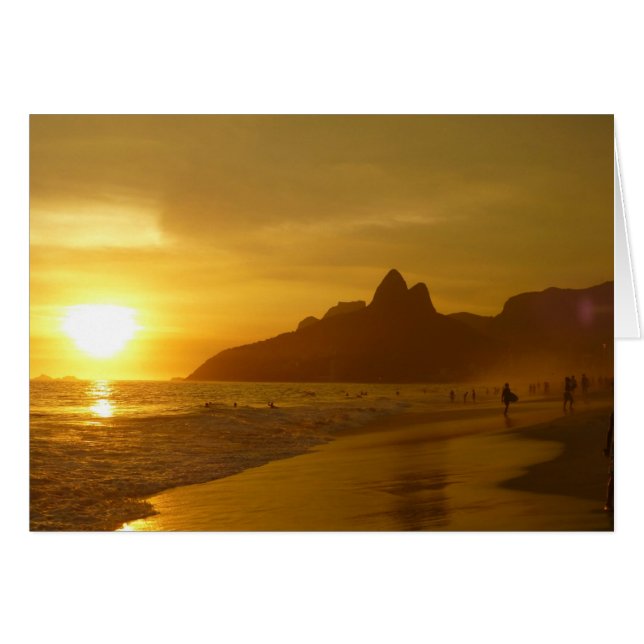 Surfers au coucher du soleil (Devant horizontal)