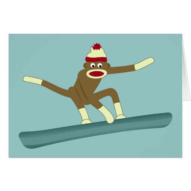 Surfeur de singe de chaussette (Devant horizontal)