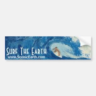 Surfeur Surfing Surfing Sticker Art
