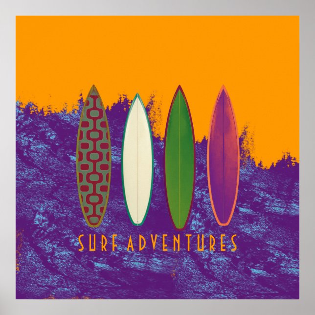 surfs aventures, décoration de plage (Devant)
