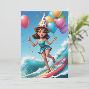 surfs up surfing plage invitations fête d'annivers