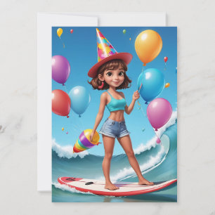 surfs up surfing plage invitations fête d'annivers