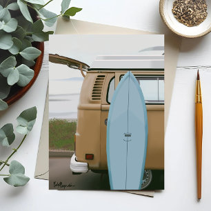 Surfs vers le haut   Carte Surfboard Volkswagen Be