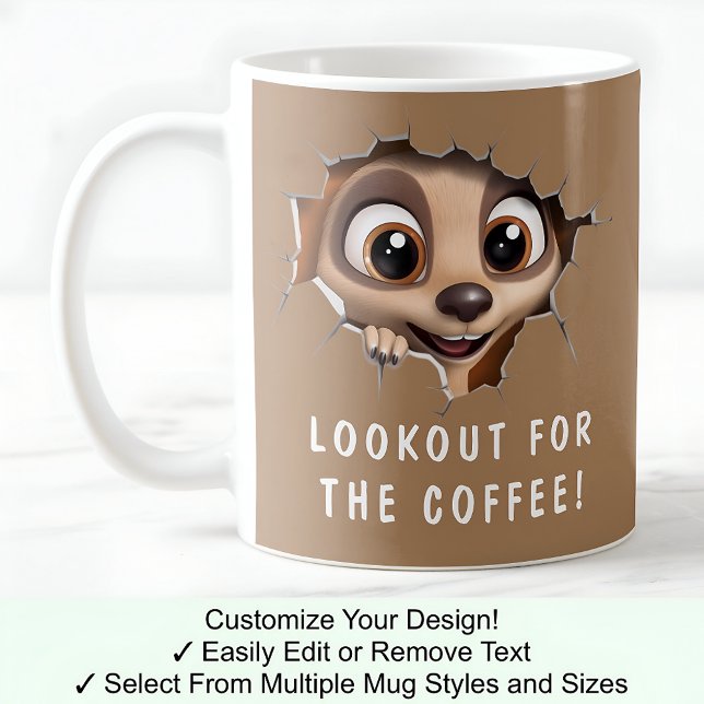 Suricate Dans Une Tasse ! Objet Original Pour Amat (Créateur téléchargé)