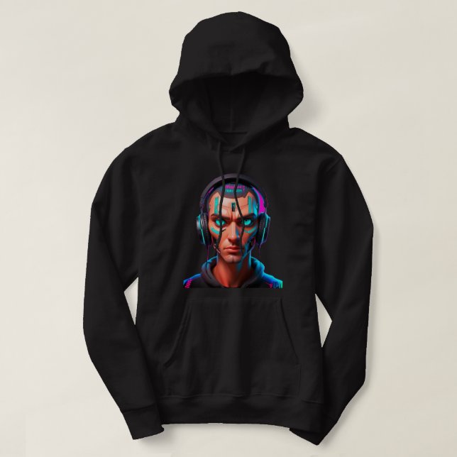 Surmonter le Bruit – Sweat à Capuche Cyber Âme (Design devant)