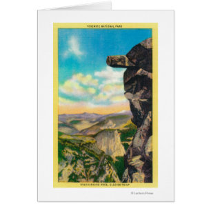 Surplombant le rocher à Glacier PointYosemite, CA