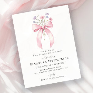 SURPRISE BUDGÉTAIRE 80e anniversaire Invitation ro