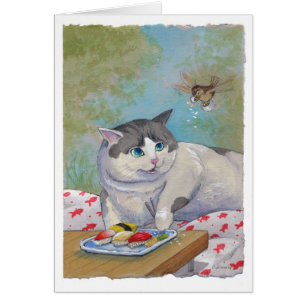 Surprise de pique-nique de chat de sushi