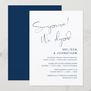 Surprise, nous nous sommes enfuis, Invitation de f