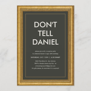 Surprise Party ne raconte pas les invitations