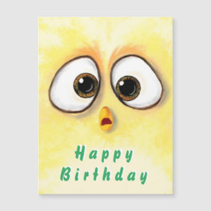 Surprise Poulet Jaune Drôle Carte d'Anniversaire