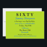 Surprise SIXTIETH Invitation d'anniversaire<br><div class="desc">VEUILLEZ ME CONTACTER SI VOUS AVEZ BESOIN D'AIDE AVEC CE MODÈLE ! Bonjour ! Merci de visiter Donna Gotlib Designs et de voir tout ce que nous avons à offrir. Je sais que vous avez le choix lorsque vous faites vos achats et que vous voulez savoir que j'apprécie votre entreprise.Découvrez d'autres...</div>