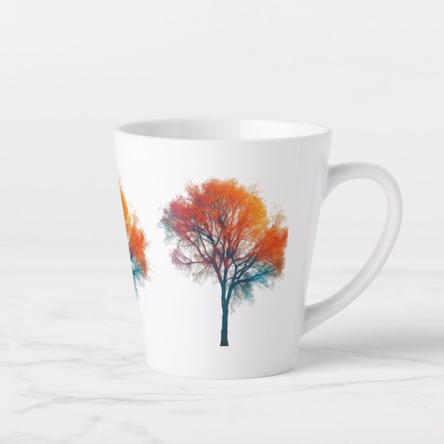 Surreal Autumn Fall Winter Tree Small Latte Mug -  (Droite)