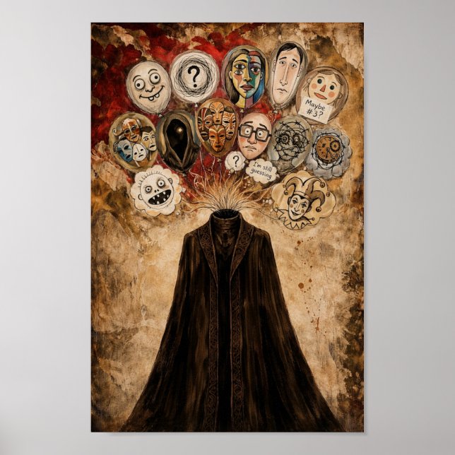 Surreal Dark Art Poster  I'm Slowly Forgetting You (Devant)