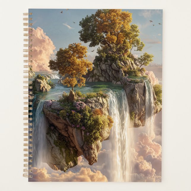Surreal Floating Cliffs With Waterfalls (Devant)