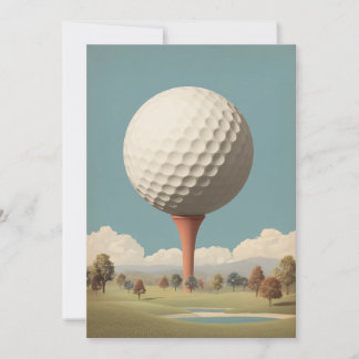 Surreal Golf Ball Landscape