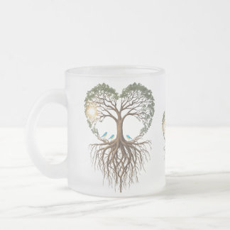 Surreal Unconditional Love Frosted Glass Mug