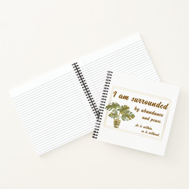 Surrounded by Abundance and Pease Spiral Journal (Intérieur)