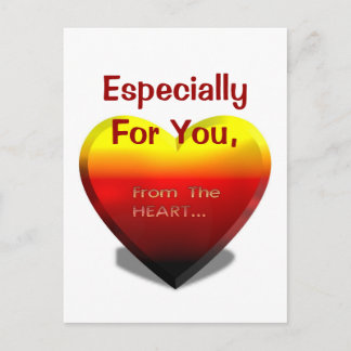 Surtout pour vous du coeur, carte postale