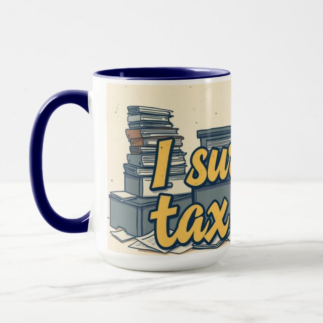 Survie à la Saison des Impôts Mug Drôle pour Compt (Gauche)