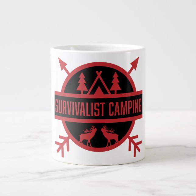 Survivalist Camping Bushcraft Mug (Devant)