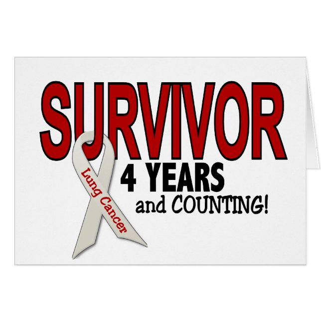 Survivant de cancer de poumon 4 ans (Devant horizontal)
