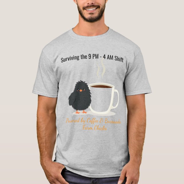 Survivant de la nuit drôle T-shirt de ferme de vol (Devant)