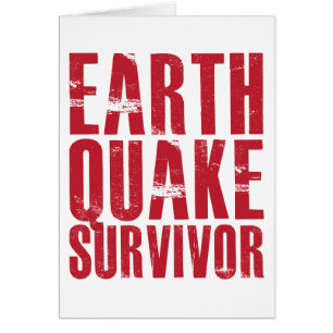 Survivant de tremblement de terre - rouge