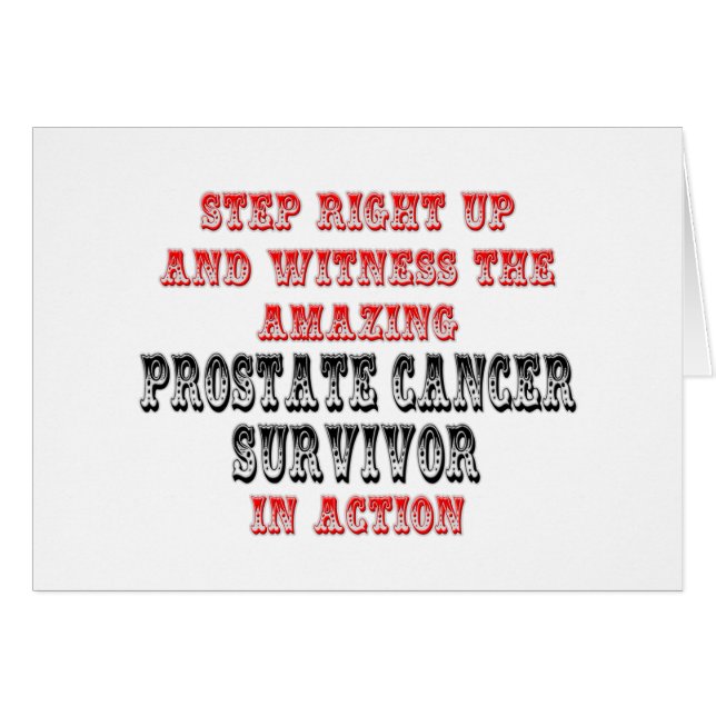 Survivant Extraordinaire du cancer de la prostate  (Devant horizontal)